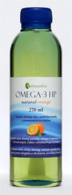 OMEGA-3 HP rybí olej přírodní pomeranč 270 ml