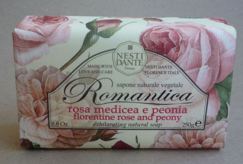 Mýdlo Romantica - růže a pivoňka 250g