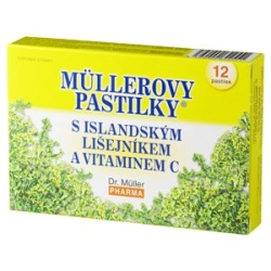Islandské lišejníkové pastilky 12ks Dr.Muller