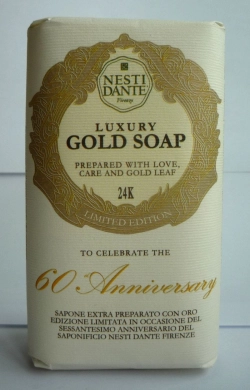Luxusní zlaté mýdlo 250g - s 23 kar. gold