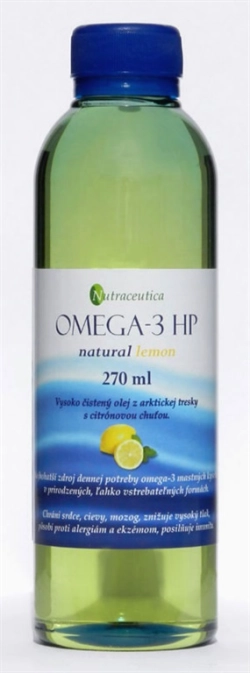 OMEGA-3 HP rybí olej přírodní citron 270 ml