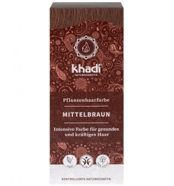 Rostlinná barva na vlasy Khadi MEDIUM BROWN 100g