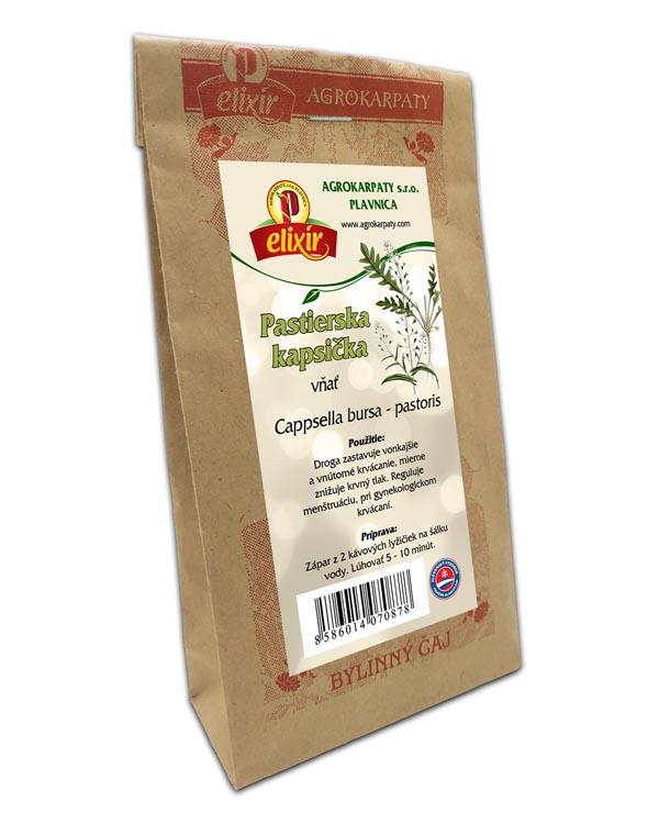 Pastýřská mošna - větvička 30g Používá se jako účinný prostředek proti krvácení z vnitřních orgánů, jako je děloha, plíce, žaludek, ale i ledviny. Používá se...