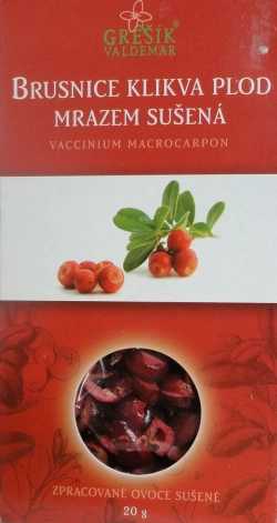 Brusinky sušené mrazem 20g