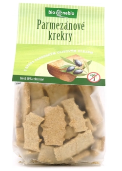 Bio parmazánové krekry s olivovým olejem 130g