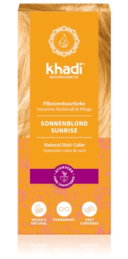 Khadi rostlinná barva na vlasy SUNNY BLOND 100g