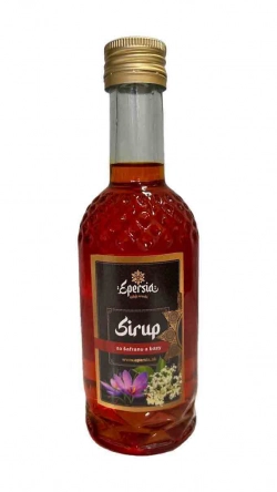 Šafránový sirup s bezovým květem 250 ml