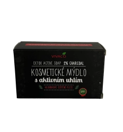 Kosmetické mýdlo s aktivním uhlím 100 g
