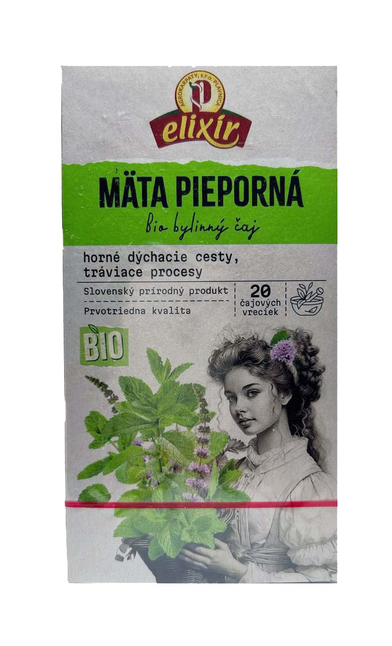 Máta peprná 20 x 2g - porcovaný čaj Máta peprná se doporučuje při žaludečních potížích, žlučníku a dýchacích cestách. Užívá se také při chronickém zánětu...