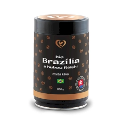 Bio káva Brazílie mletá s Reishi 200g