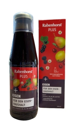 Eisenblut ovocná šťáva plus železo Rabenhorst 450 ml