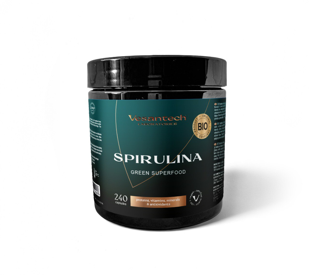 Vesantech Spirulina 240 kapslí Vesantech Spirulina – Přírodní zdroj energie, detoxikace a vitalitySpirulina 240 kapslí je doplněk stravy obsahující čistou sušenou...