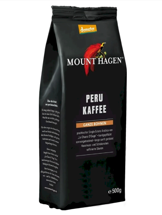 Mount Hagen Peru kaffee zrnková káva BIO 250g Mount Hagen Peru Kaffee – 100% bio káva z PeruObjevte jedinečnou chuť Mount Hagen Peru Kaffee – prvotřídní bio kávy pocházející z...