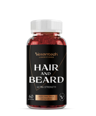 Vesantech Gummies na vlasy a vousy