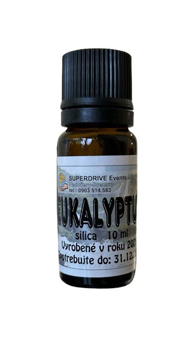 Eukalyptus - esenciální olej 10ml Vonný olej určený pro použití v aromalampě. Má povzbuzující, silné antiseptické, antivirové účinky, používá sepoužívá se také...