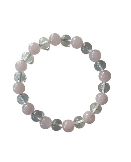 Magický náramek lásky z růženínu a horského křišťálu.Náramek je vyroben z korálků růženínu a horského křišťálu, který navíc...