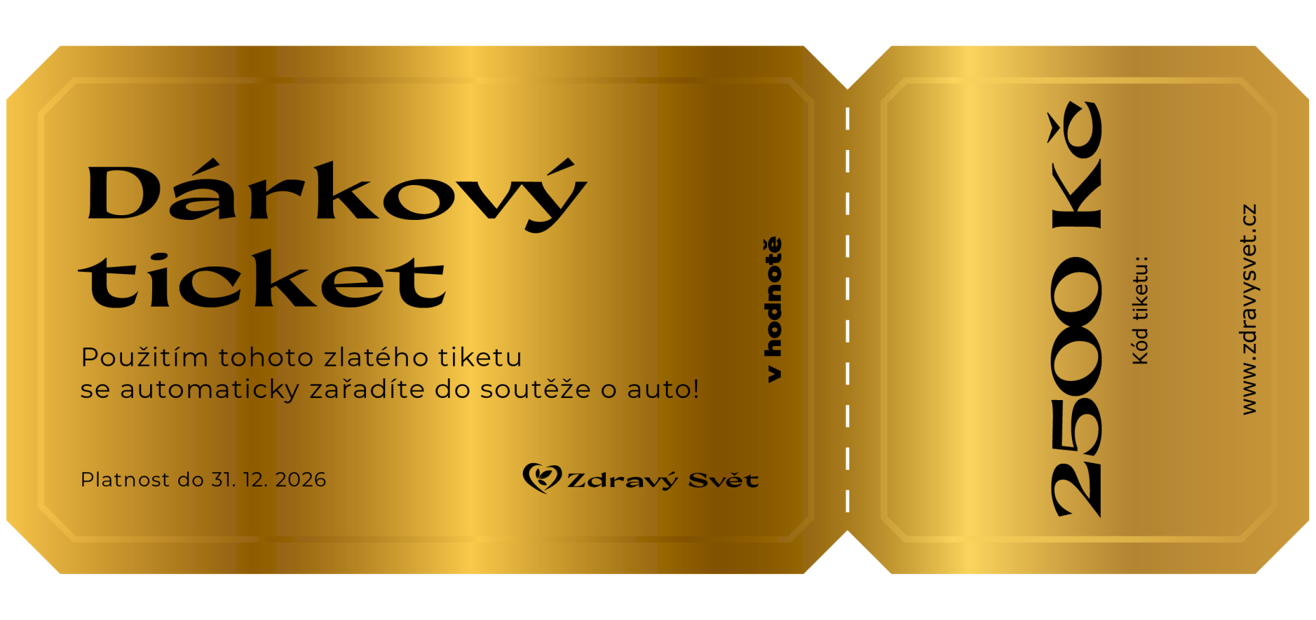 Po zakoupení vám dárkový kupón doručíme v elektronické podobě (PDF) přímo na vaši e-mailovou adresu spolu s pokyny, jak jej uplatnit...