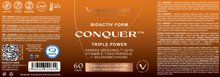 Vesantech CoQ10 Conquer 60 tobolek