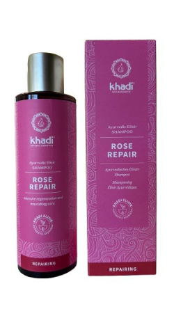Šampon Khadi ROSE - reparační a hydratační