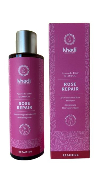 Šampon Khadi ROSE - reparační a hydratační