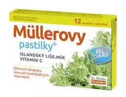 Islandské lišejníkové pastilky 12ks Dr.Muller