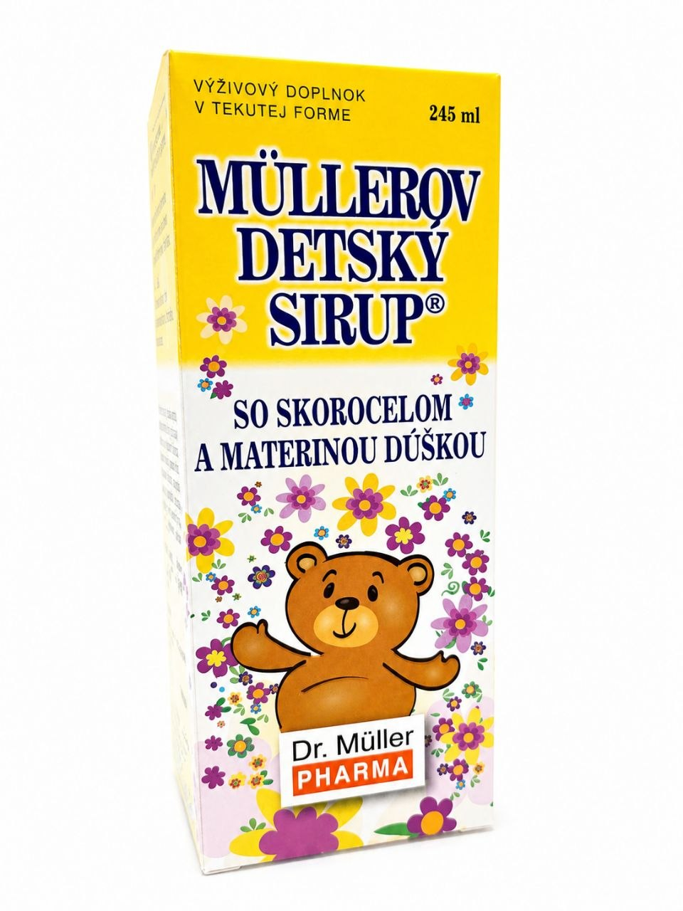 Müllerův dětský sirup® s extraktem z jitrocele a tymiánu a vitamínem C při kašli a nachlazení. Má vynikající chuťové vlastnosti.Na...