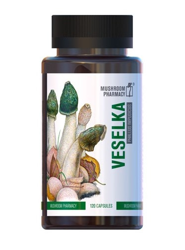 VESELKA (Phallus impudicus) – 120 kapslí | Mushroom PharmacyPřírodní extrakt z houby Veselka v kapslíchVESELKA (Phallus impudicus) od značk...
