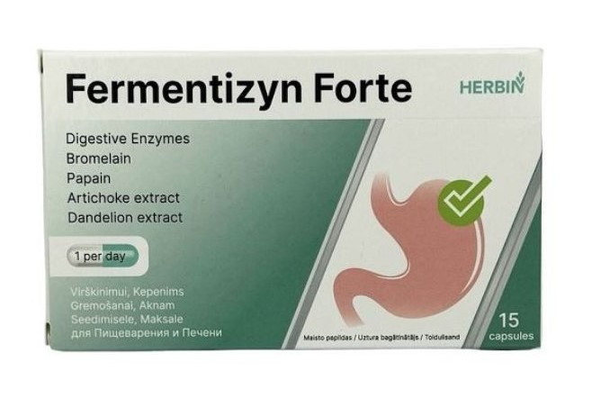 Fermentizyn Forte 15 kapslí – Enzymy na podporu trávení a funkce jater Fermentizyn Forte je doplněk stravy obsahující trávicí enzymy a...