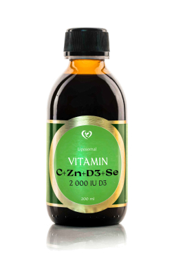 Liposomální vitamín C + zinek + D3 + selén