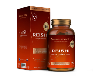 Reishi Vesantech super houby BIO 60 kapslí