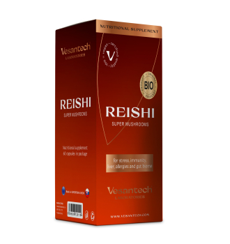 Reishi Vesantech super houby BIO 60 kapslí